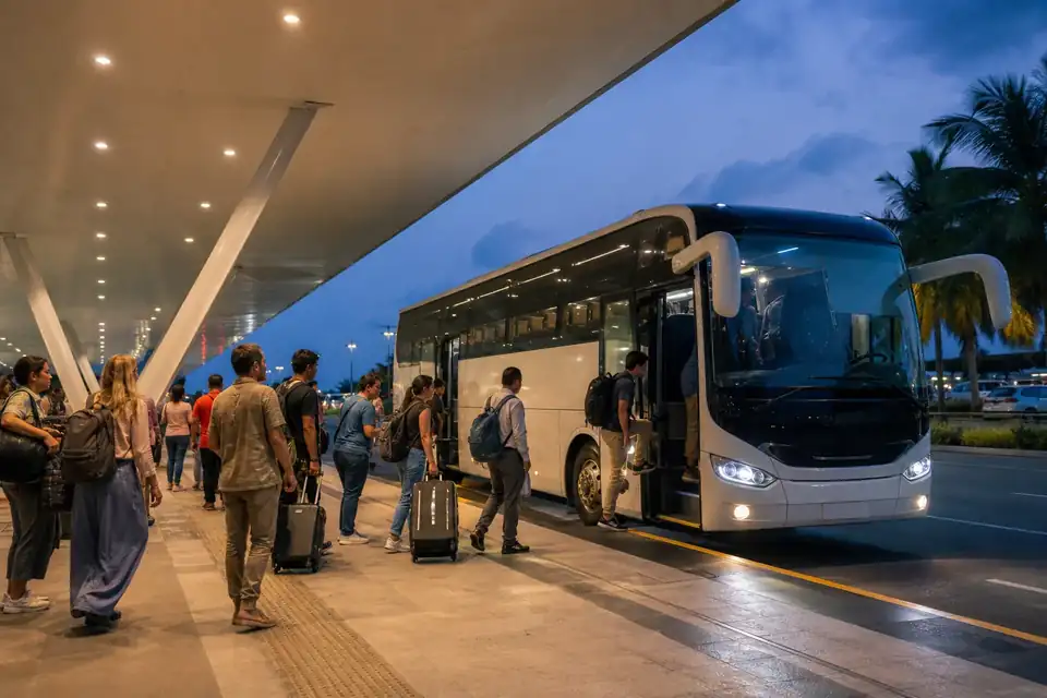 Route 187 airport luxury bus at Bandaranaike International Airport