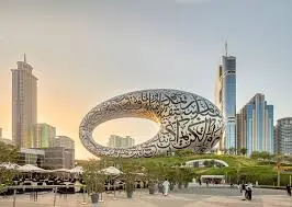 A futuristic landmark exploring innovation, science, and technology through immersive exhibitions.